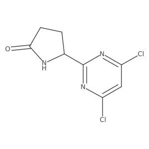5-(4,6-Dichloropyrimidin-2-yl)pyrrolidin-2-one Structure