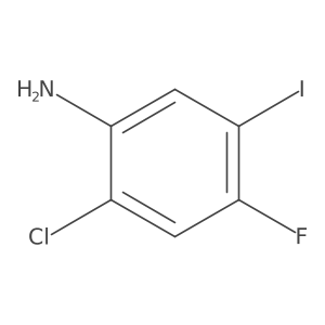 2-Chloro-4-fluoro-5-iodoaniline Structure