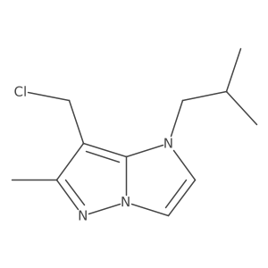 7-(chloromethyl)-1-isobutyl-6-methyl-imidazo[1,2-b]pyrazole Structure