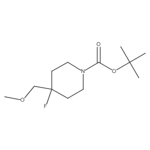 Tert-butyl 4-fluoro-4-(methoxymethyl)piperidine-1-carboxylate结构式