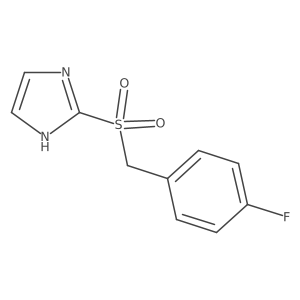 2-[(4-fluorophenyl)methanesulfonyl]-1H-imidazole结构式