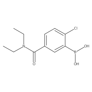 (2-Chloro-5-(diethylcarbamoyl)phenyl)boronic acid Structure