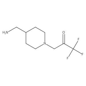 3-(4-(Aminomethyl)piperidin-1-yl)-1,1,1-trifluoropropan-2-one Structure