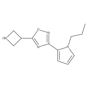 5-(azetidin-3-yl)-3-(1-propyl-1H-pyrrol-2-yl)-1,2,4-oxadiazole Structure