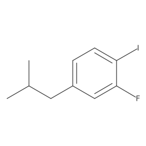 2-Fluoro-1-iodo-4-(2-methylpropyl)benzene结构式