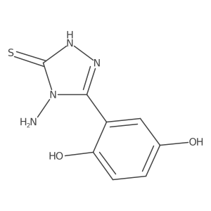 4-Amino-3-(2,5-dihydroxyphenyl)-1H-1,2,4-triazole-5(4H)-thione Structure