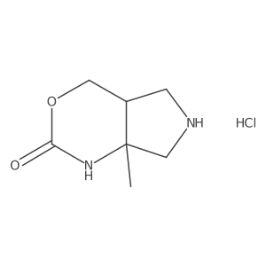 7A-Methylhexahydropyrrolo[3,4-d][1,3]oxazin-2(1h)-one hydrochloride结构式
