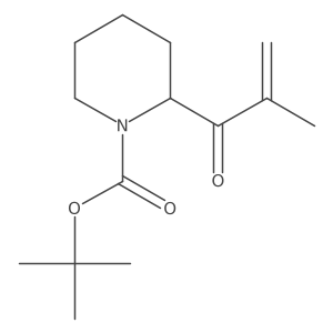 tert-butyl (2S)-2-(2-methylprop-2-enoyl)piperidine-1-carboxylate结构式