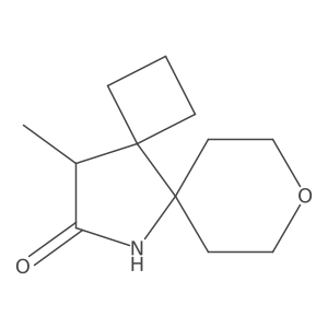 13-Methyl-8-oxa-11-azadispiro[3.0.5^{5}.3^{4}]tridecan-12-one Structure
