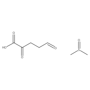 2,5-Dioxopentanoic acid; methanesulfinylmethane结构式