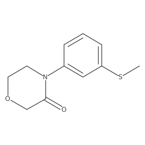 4-[3-(Methylsulfanyl)phenyl]morpholin-3-one Structure