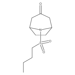 8-(Butane-1-sulfonyl)-8-azabicyclo[3.2.1]octan-3-one结构式