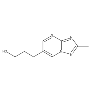 3-{2-Methyl-[1,2,4]triazolo[1,5-a]pyrimidin-6-yl}propan-1-ol结构式