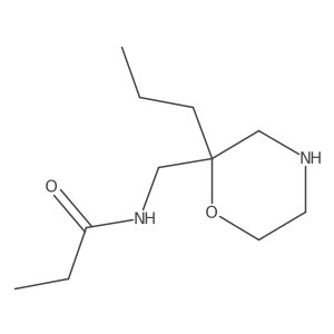 N-[(2-propylmorpholin-2-yl)methyl]propanamide Structure