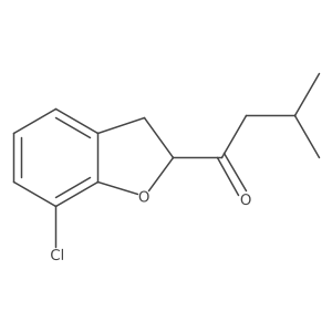 1-(7-Chloro-2,3-dihydro-1-benzofuran-2-yl)-3-methylbutan-1-one结构式
