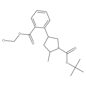 Tert-butyl 4-{2-[(chloromethoxy)carbonyl]phenyl}-2-methylpyrrolidine-1-carboxylate Structure