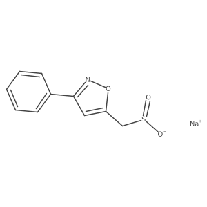 Sodium (3-phenyl-1,2-oxazol-5-yl)methanesulfinate结构式