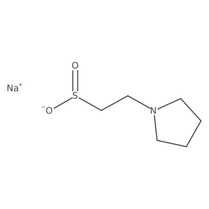 Sodium 2-(pyrrolidin-1-yl)ethane-1-sulfinate Structure