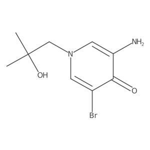 3-Amino-5-bromo-1-(2-hydroxy-2-methylpropyl)-1,4-dihydropyridin-4-one Structure