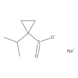 Sodium 1-(propan-2-yl)cyclopropane-1-sulfinate结构式