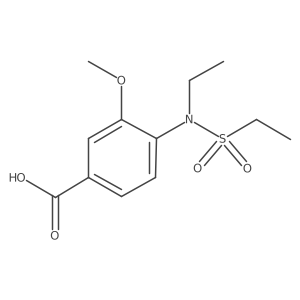 4-(N-ethylethanesulfonamido)-3-methoxybenzoic acid Structure