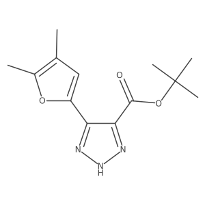tert-butyl 5-(4,5-dimethylfuran-2-yl)-1H-1,2,3-triazole-4-carboxylate结构式
