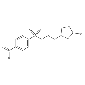 N-[2-(3-aminocyclopentyl)ethyl]-4-nitrobenzene-1-sulfonamide Structure