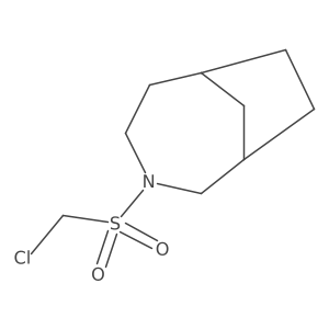 3-Chloromethanesulfonyl-3-azabicyclo[4.2.1]nonane结构式