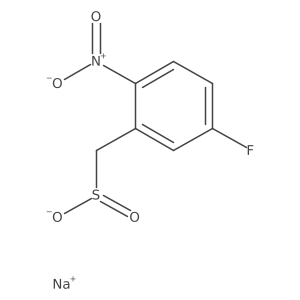 Sodium (5-fluoro-2-nitrophenyl)methanesulfinate结构式
