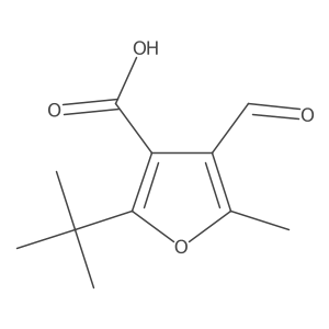 2-Tert-butyl-4-formyl-5-methylfuran-3-carboxylic acid结构式
