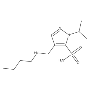 4-[(butylamino)methyl]-1-(propan-2-yl)-1H-pyrazole-5-sulfonamide Structure