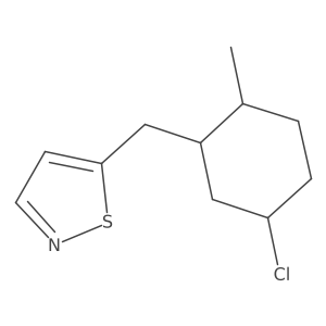 5-[(5-Chloro-2-methylcyclohexyl)methyl]-1,2-thiazole结构式