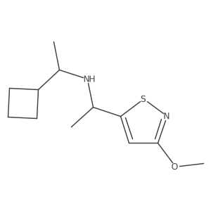 (1-Cyclobutylethyl)[1-(3-methoxy-1,2-thiazol-5-yl)ethyl]amine Structure