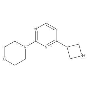 4-[4-(3-azetidinyl)-2-pyrimidinyl]Morpholine结构式