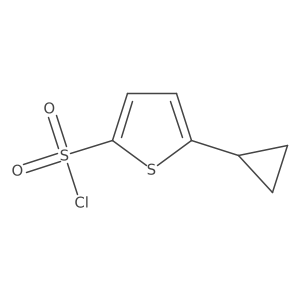 5-Cyclopropylthiophene-2-sulfonyl chloride Structure