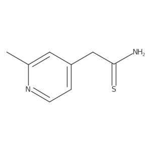 2-(2-Methylpyridin-4-yl)ethanethioamide结构式