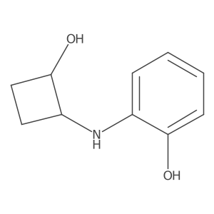 2-{[trans-2-Hydroxycyclobutyl]amino}phenol Structure