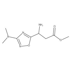 methyl (3S)-3-amino-3-[3-(dimethylamino)-1,2,4-oxadiazol-5-yl]propanoate结构式