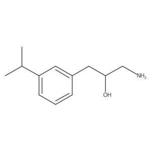 1-Amino-3-[3-(propan-2-yl)phenyl]propan-2-ol结构式