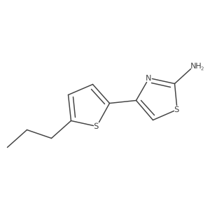 4-(5-Propylthiophen-2-yl)-1,3-thiazol-2-amine Structure