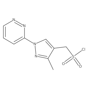[3-methyl-1-(pyridazin-3-yl)-1H-pyrazol-4-yl]methanesulfonyl chloride结构式