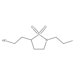 5-(2-Hydroxyethyl)-2-propyl-1lambda6,2-thiazolidine-1,1-dione结构式