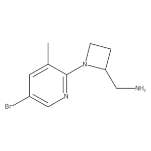 [1-(5-Bromo-3-methylpyridin-2-yl)azetidin-2-yl]methanamine结构式