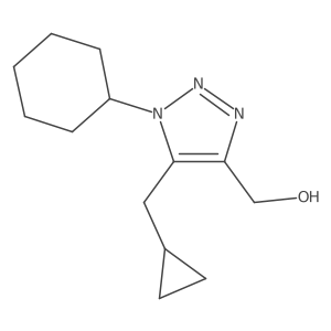 [1-cyclohexyl-5-(cyclopropylmethyl)-1H-1,2,3-triazol-4-yl]methanol结构式