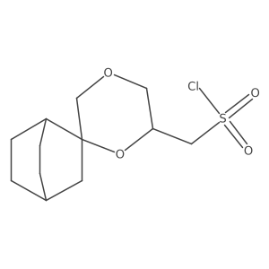 Spiro[bicyclo[2.2.2]octane-2,2'-[1,4]dioxane]-6'-ylmethanesulfonyl chloride Structure