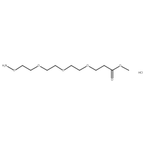 Methyl 3-(2-{2-[2-(aminooxy)ethoxy]ethoxy}ethoxy)propanoate hydrochloride结构式