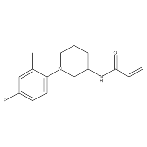 N-[1-(4-Fluoro-2-methylphenyl)piperidin-3-yl]prop-2-enamide结构式