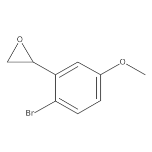(2S)-2-(2-bromo-5-methoxyphenyl)oxirane结构式