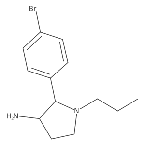 2-(4-Bromophenyl)-1-propylpyrrolidin-3-amine结构式