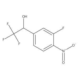 (S)-2,2,2-Trifluoro-1-(3-fluoro-4-nitrophenyl)ethan-1-ol结构式